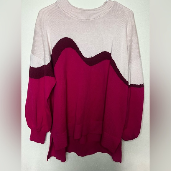 Tuckernuck Sweaters - Tuckernuck Pink Jersey Stripe Sweater Size L